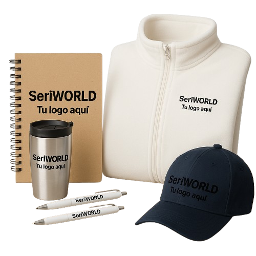 Productos de muestra con tu logo